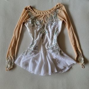 White Sparkly Ice-skating Dress